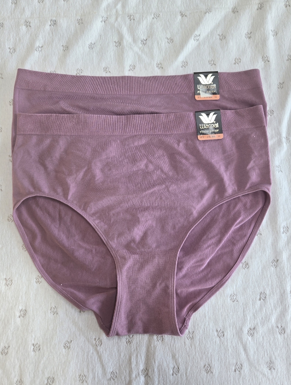 NWT Wacoal Plum/Mauve High-Waist b-smooth Panties - Set of 2